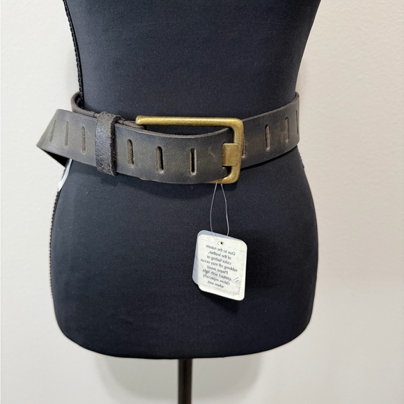 free people movement Accessories - NWT FP Movement by Free People Black Belt with Gold Buckle